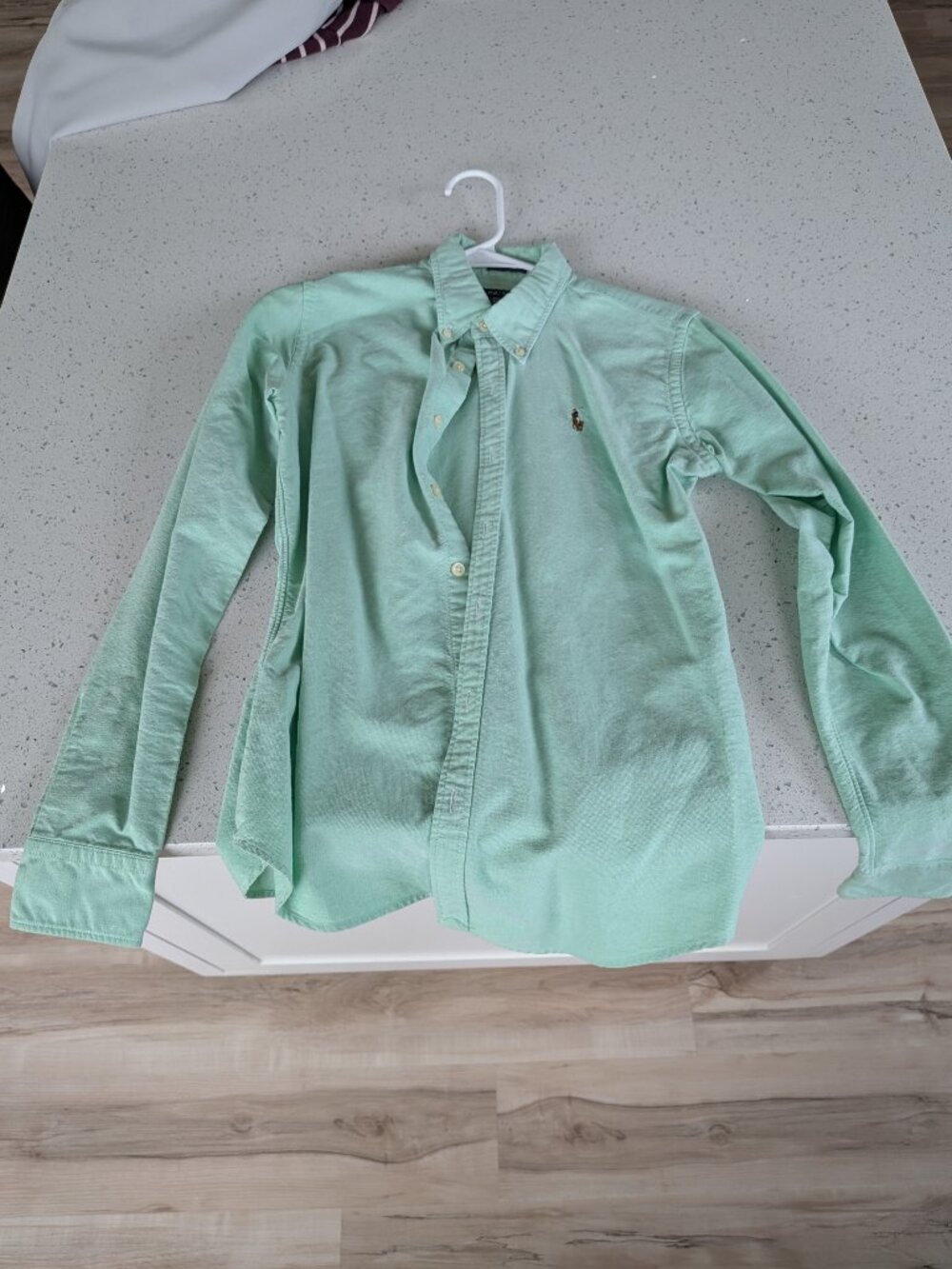 Polo Ralph Lauren Slim Fit Oxford Shirt - Size 4 Mint Green